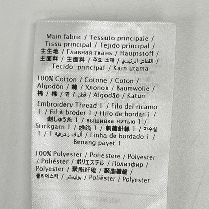 VALENTINO ヴァレンティノ 1B3MG18W7DN ホワイト スパンコール ロゴ 半袖Tシャツ トップス