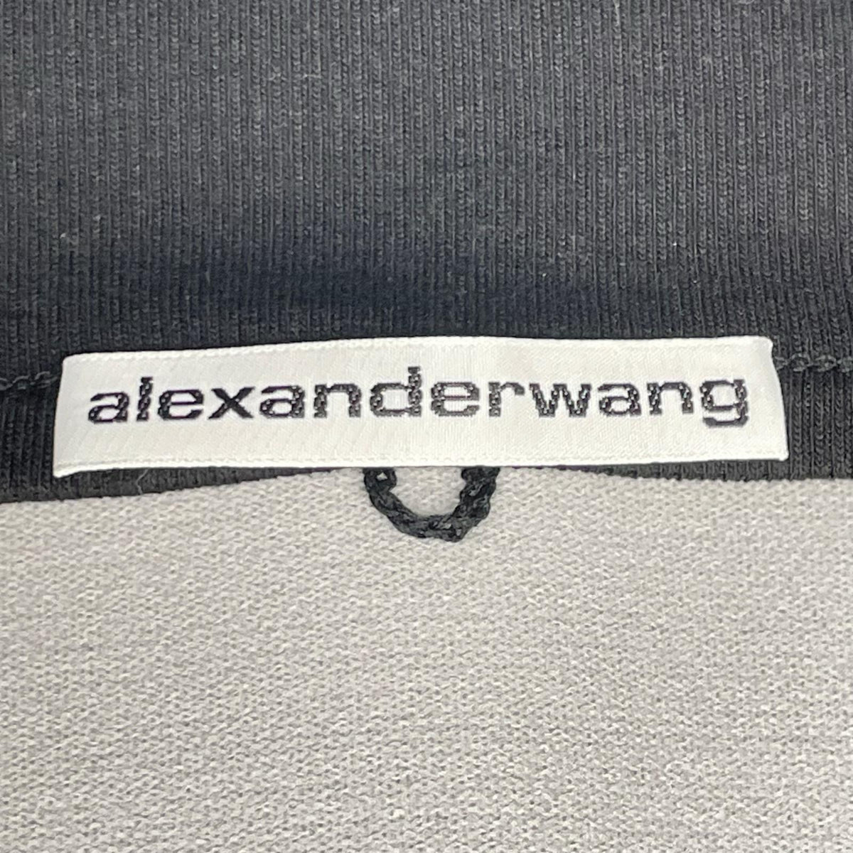 ALEXANDER WANG アレキサンダーワン 1CC4218077 ブラック ロゴ エラスティック タンクトップ トップス