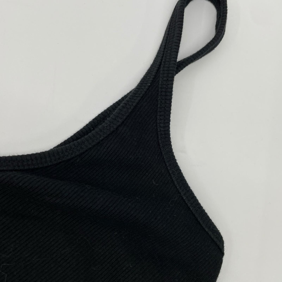 ALEXANDER WANG アレキサンダーワン 1CC4218077 ブラック ロゴ エラスティック タンクトップ トップス