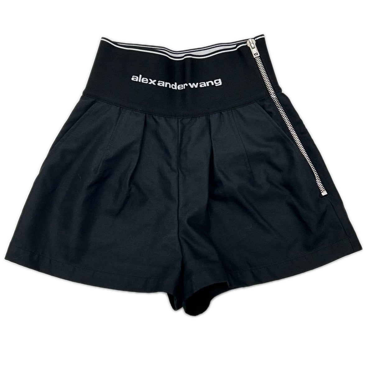 ALEXANDER WANG アレキサンダーワン 1WC1224450 ブラック ウエストロゴ サファリショーツ ショートパンツ ボトムス