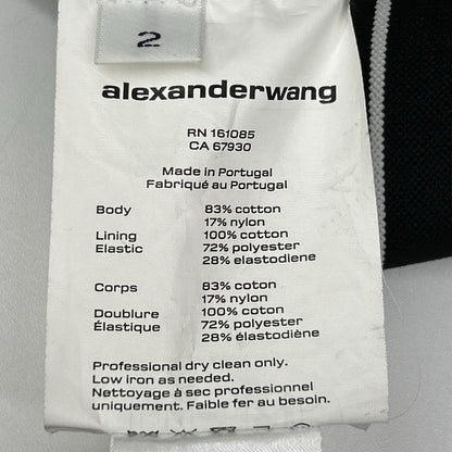 ALEXANDER WANG アレキサンダーワン 1WC1224450 ブラック ウエストロゴ サファリショーツ ショートパンツ ボトムス