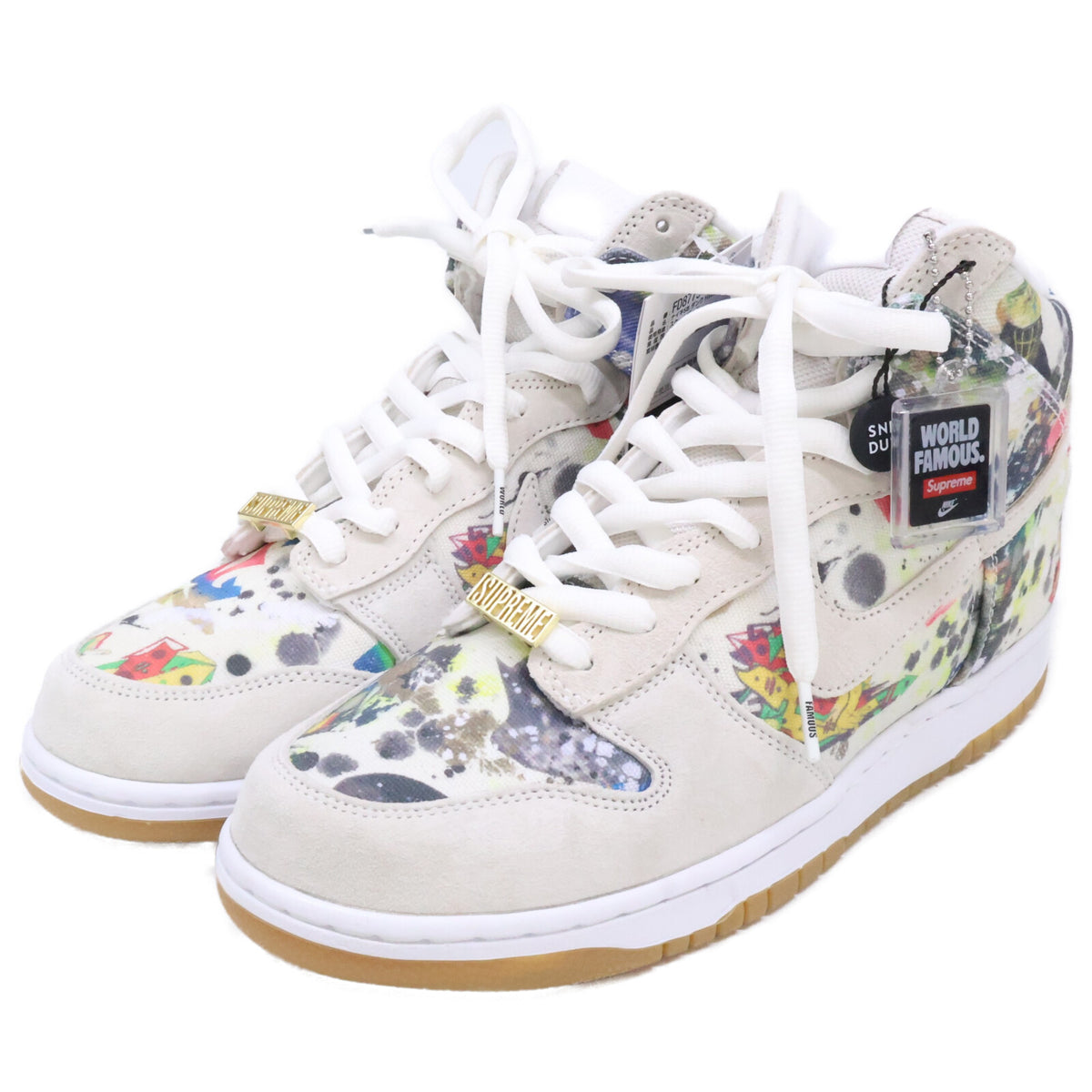 NIKE ナイキ ｘSUPREME シュプリーム【新品】FD8779-100 SB DUNK HIGH OG QS 総柄 ハイカットスニーカー シューズ