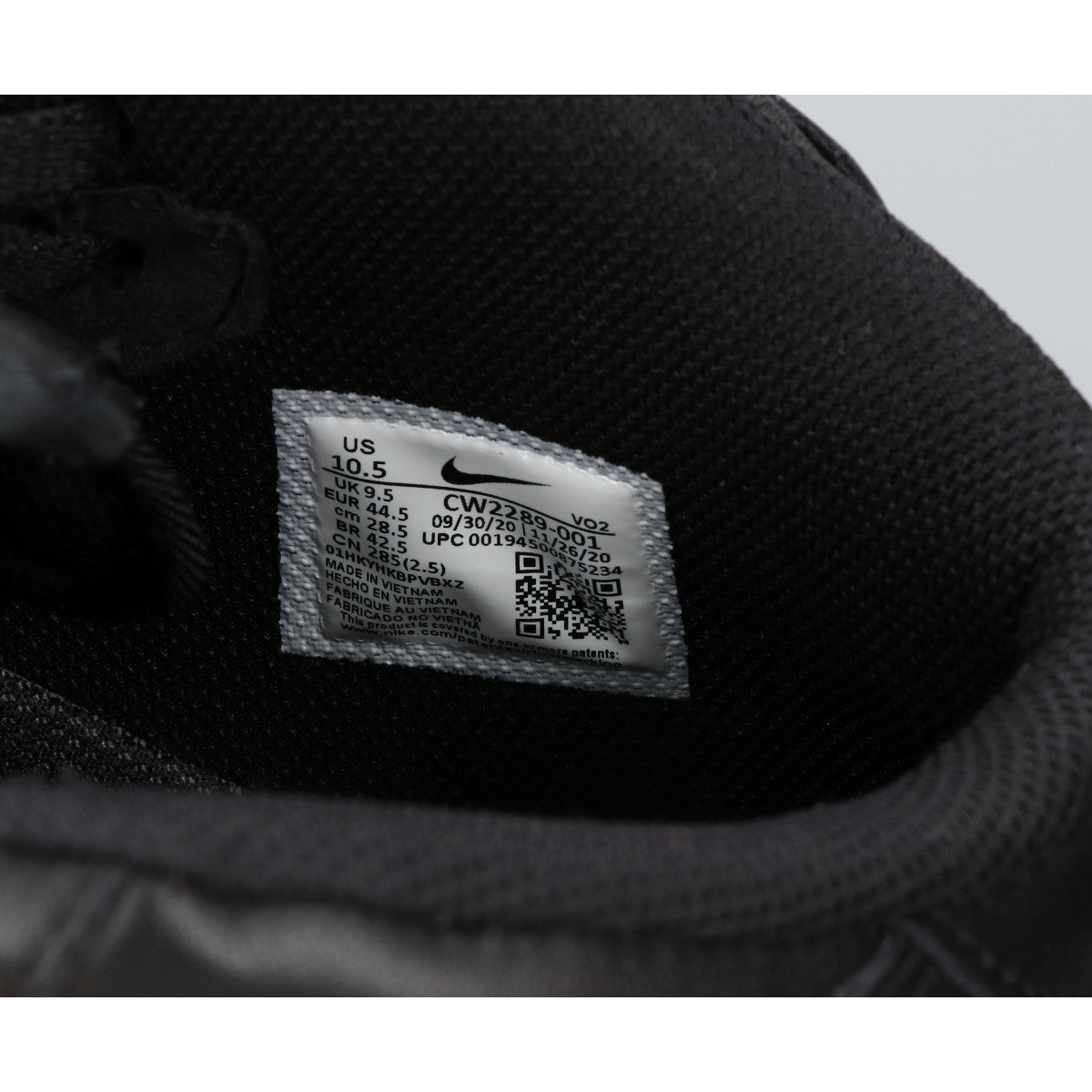 NIKE ナイキ CW2289-001 Air Force 1 Mid '07 Black/Black スニーカー シューズ