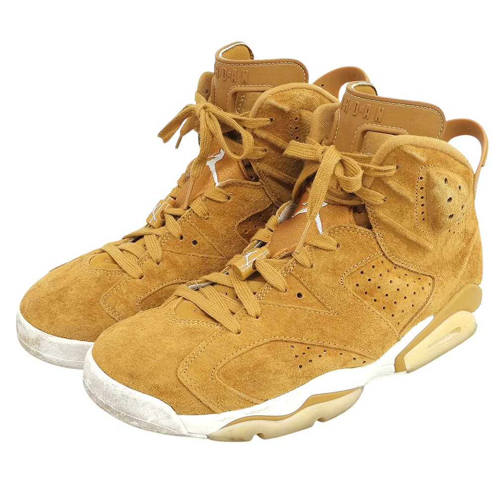 NIKE ナイキ Air Jordan 6 Retro Wheat ハイカット スニーカー シューズ メンズ ライトブラウン 28.5cm 384664-705 シューズ