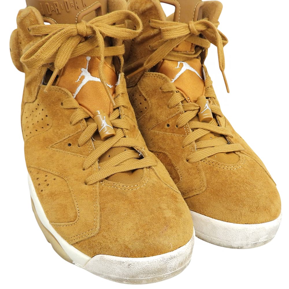 NIKE ナイキ Air Jordan 6 Retro Wheat ハイカット スニーカー シューズ メンズ ライトブラウン 28.5cm 384664-705 シューズ