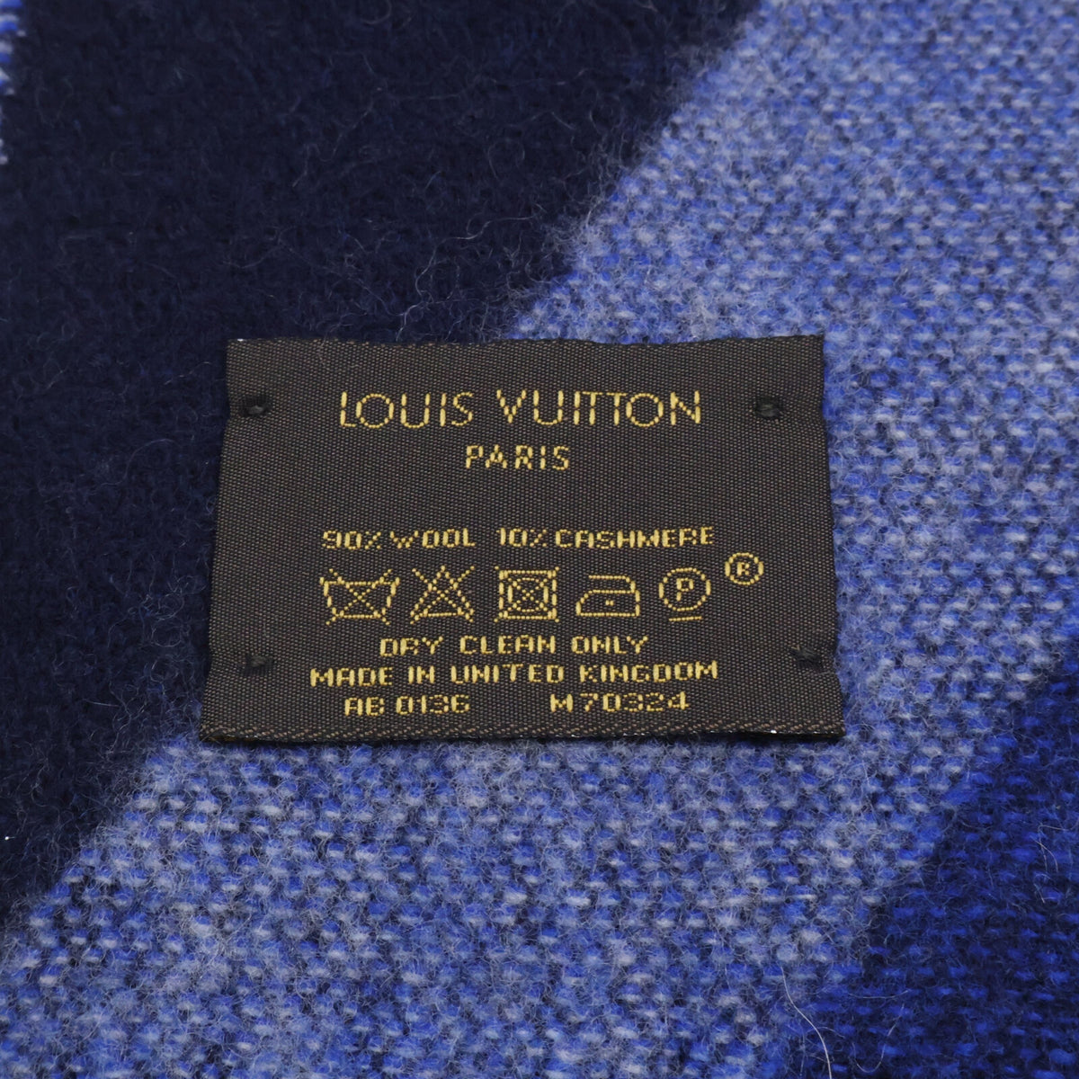 LOUIS VUITTON ルイヴィトン M70324 エシャルプ・アンフィニットV カシミヤ フリンジ マフラー