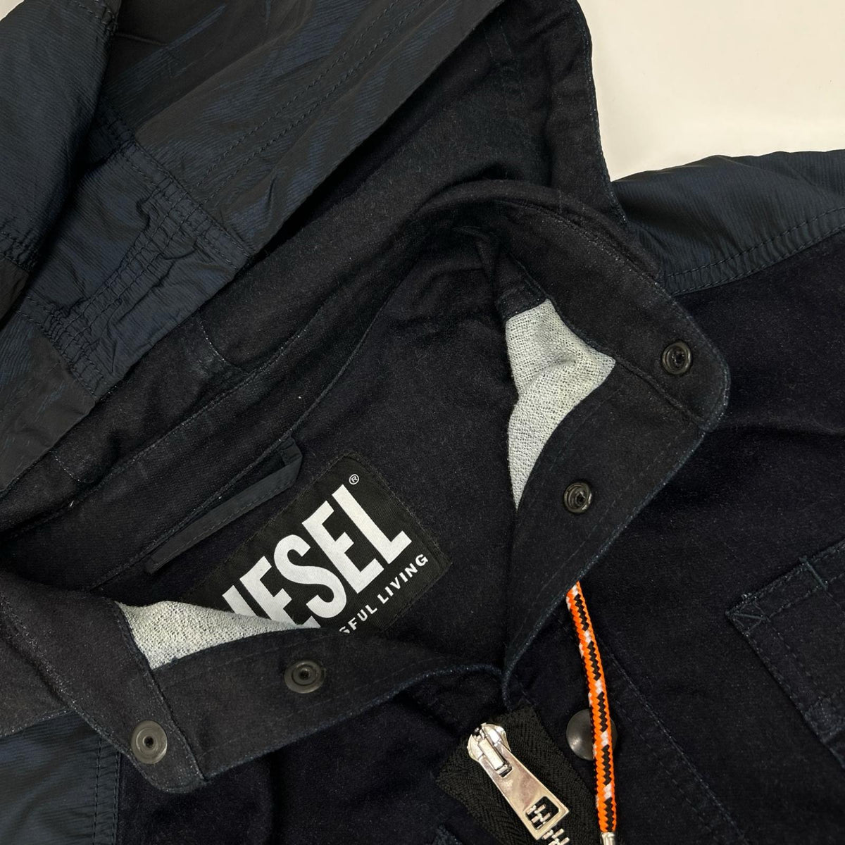 DIESEL ディーゼル インディゴ D-SIMILAR-NE ジョグジーンズ ミリタリー ジャケット ジャケット
