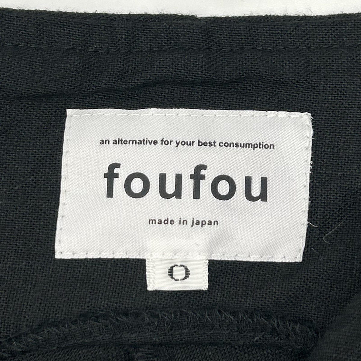 foufou フーフー FF231SK14 23SS ブラック リネン フレアスカート スカート