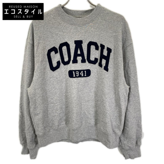 COACH コーチ CAH74 HGR グレー スポーティ シグネチャー ボーイフレンド スウェットシャツ トップス