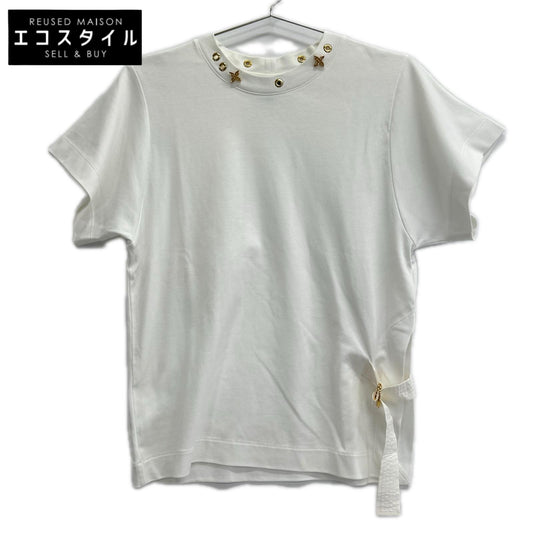 LOUIS VUITTON ルイヴィトン RW191WW JG2 FGTS03 ホワイト サイドストラップ 半袖Tシャツ トップス