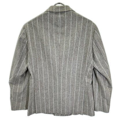 BOSS ボス 10229122 ブラウン ストライプ ウール ダブル ジャケットパンツ セットアップ スーツ セットアップ