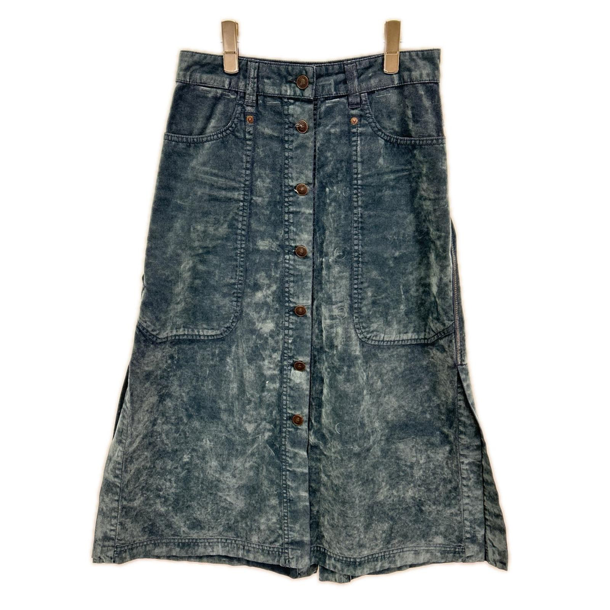 DIESEL ディーゼル デニムブルー OICVY ベルベット マキシスカート スカート