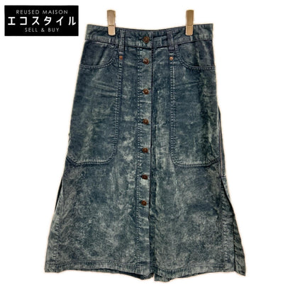 DIESEL ディーゼル デニムブルー OICVY ベルベット マキシスカート スカート