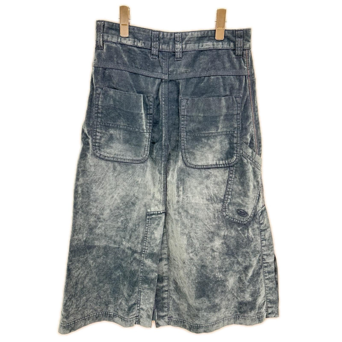 DIESEL ディーゼル デニムブルー OICVY ベルベット マキシスカート スカート