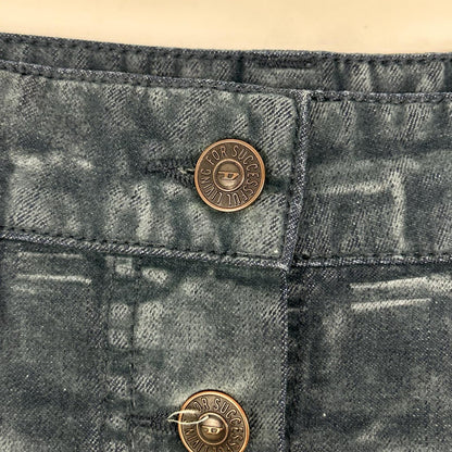 DIESEL ディーゼル デニムブルー OICVY ベルベット マキシスカート スカート