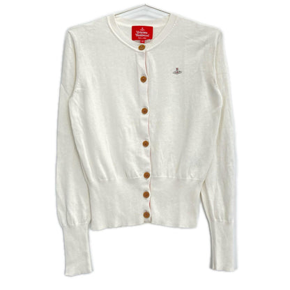 VivienneWestwoodRedLabel ヴィヴィアンウエストウッドレッドレーベル 16-12-111018 ホワイト オーブ ボタン カーディガン トップス