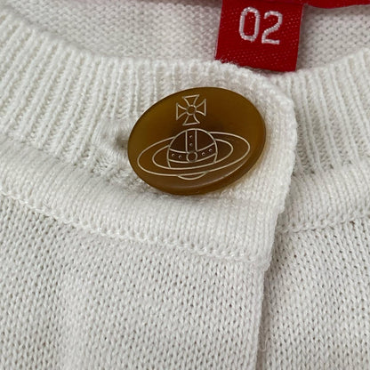 VivienneWestwoodRedLabel ヴィヴィアンウエストウッドレッドレーベル 16-12-111018 ホワイト オーブ ボタン カーディガン トップス