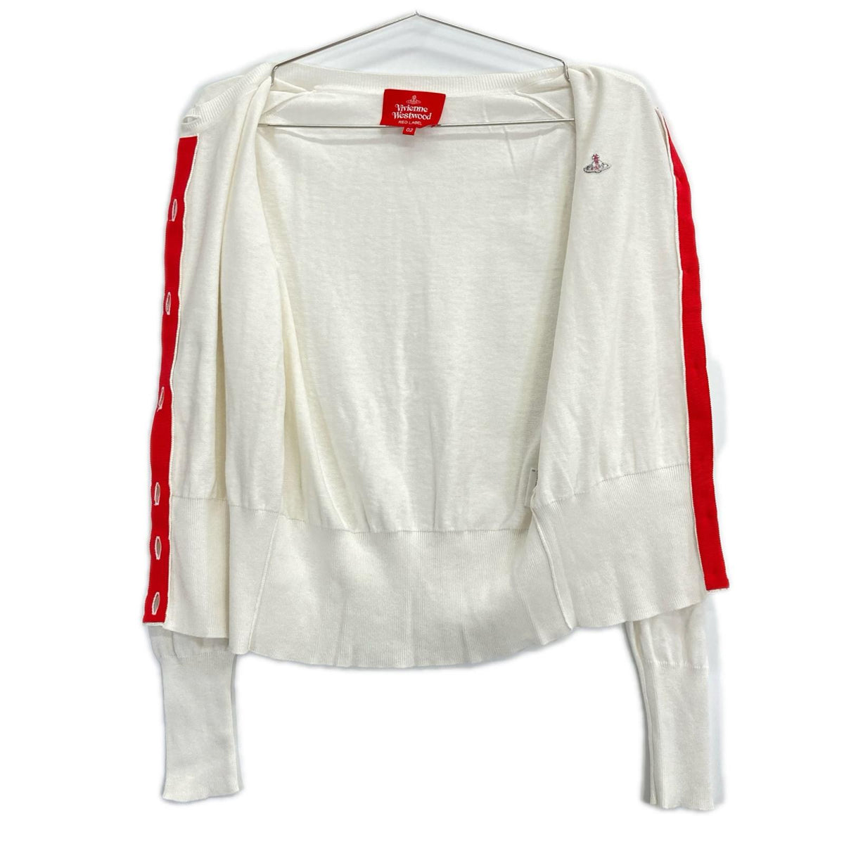 VivienneWestwoodRedLabel ヴィヴィアンウエストウッドレッドレーベル 16-12-111018 ホワイト オーブ ボタン カーディガン トップス