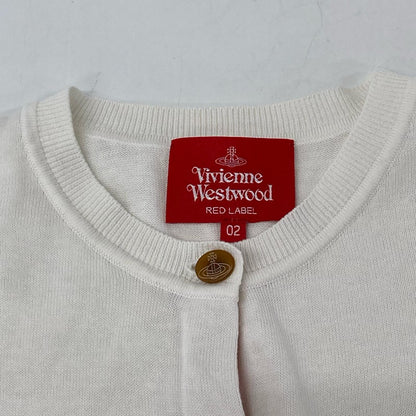 VivienneWestwoodRedLabel ヴィヴィアンウエストウッドレッドレーベル 16-12-111018 ホワイト オーブ ボタン カーディガン トップス