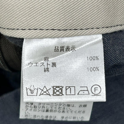 Pallas Palace 十日 パラスパレストーカ 23年 ダークグレー リネン ギャザー パンツ ボトムス