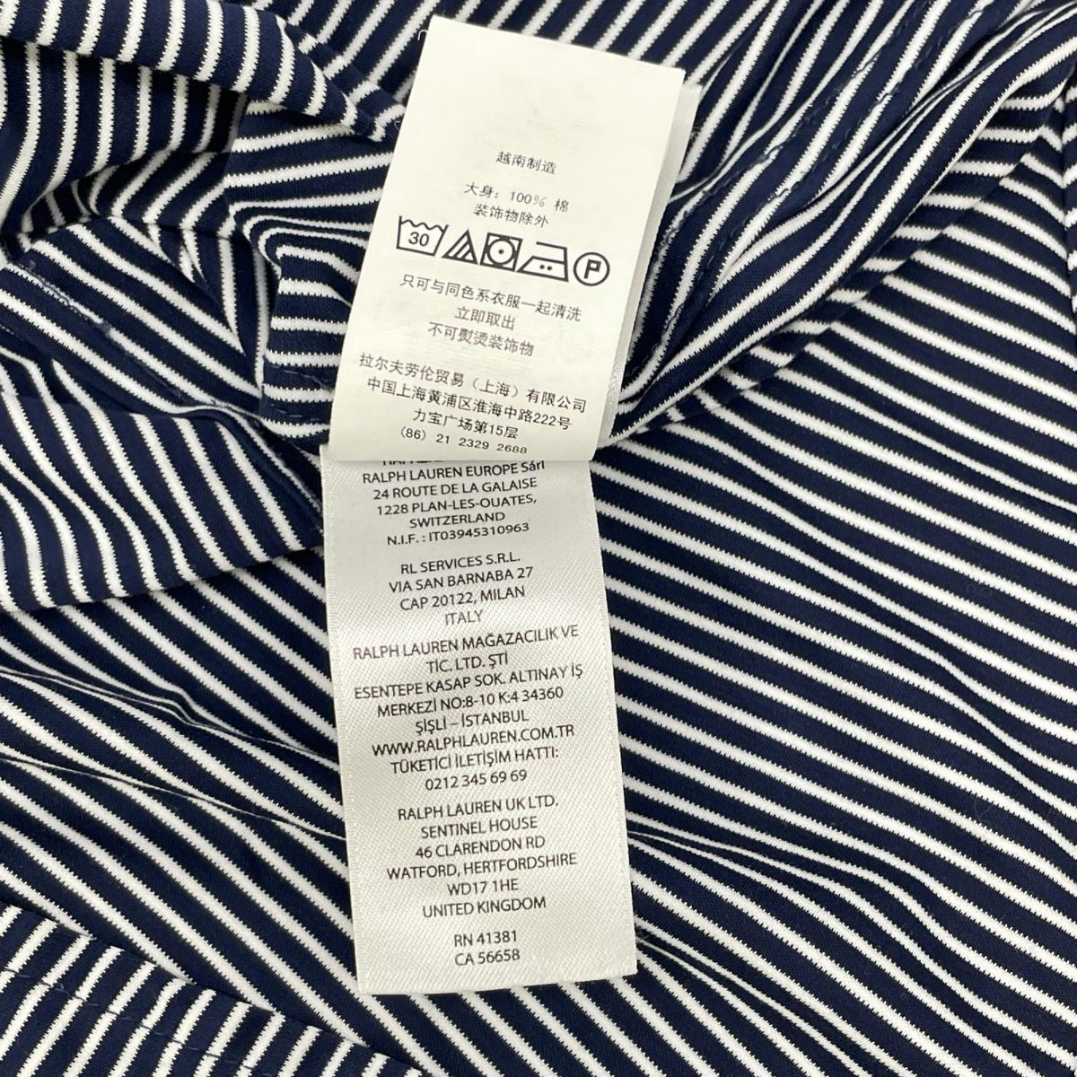 POLObyRalphLauren ポロラルフローレン ネイビー×ホワイト ALEXA STRIPE KNIT 長袖 シャツ トップス