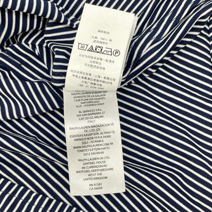 POLObyRalphLauren ポロラルフローレン ネイビー×ホワイト ALEXA STRIPE KNIT 長袖 シャツ トップス
