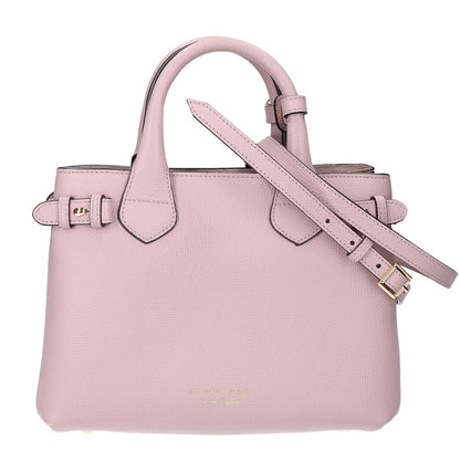 BURBERRY バーバリー 4023701 グレインカーフレザー ベビー バナー 2WAY ショルダーバッグ ハンドバッグ