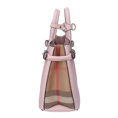 BURBERRY バーバリー 4023701 グレインカーフレザー ベビー バナー 2WAY ショルダーバッグ ハンドバッグ