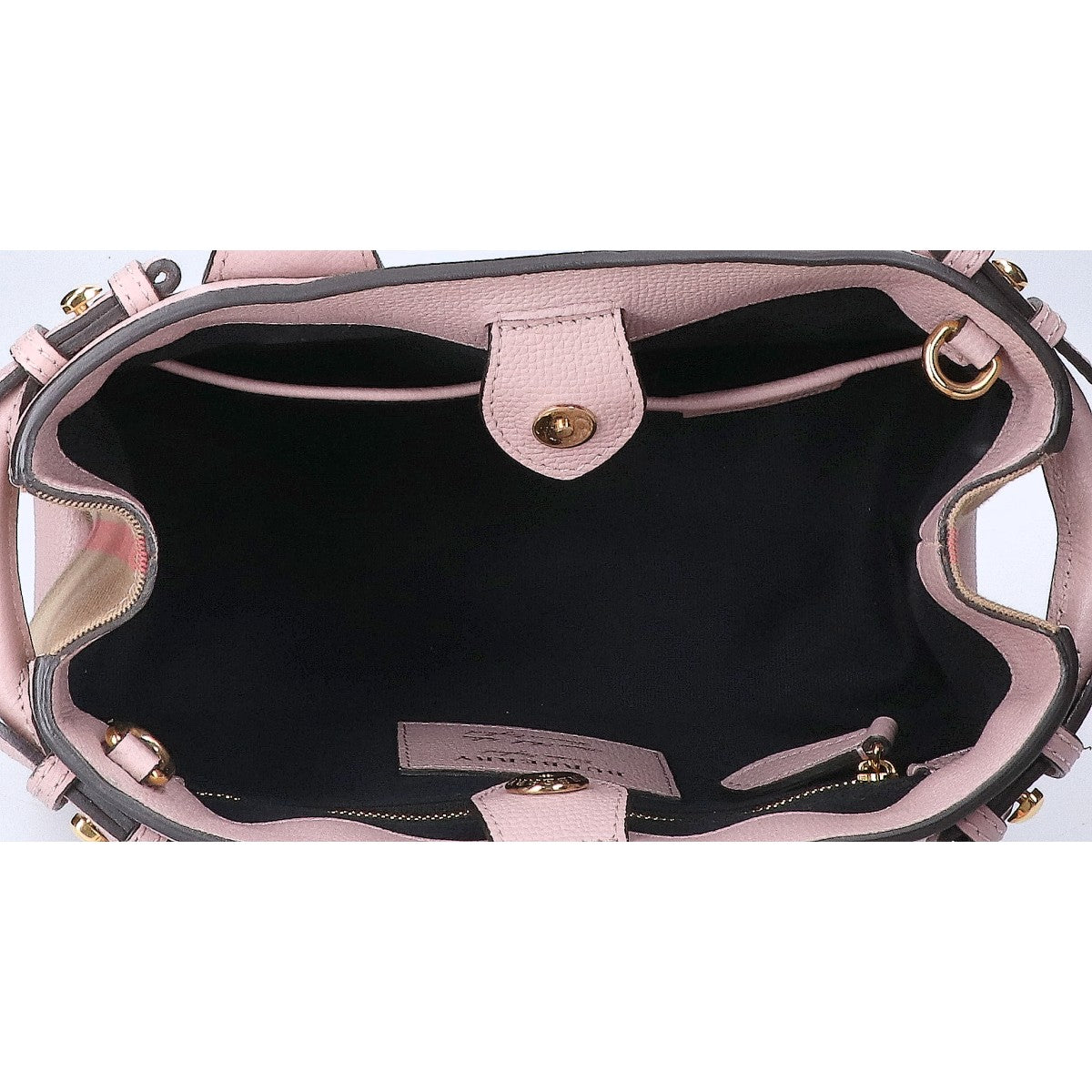 BURBERRY バーバリー 4023701 グレインカーフレザー ベビー バナー 2WAY ショルダーバッグ ハンドバッグ