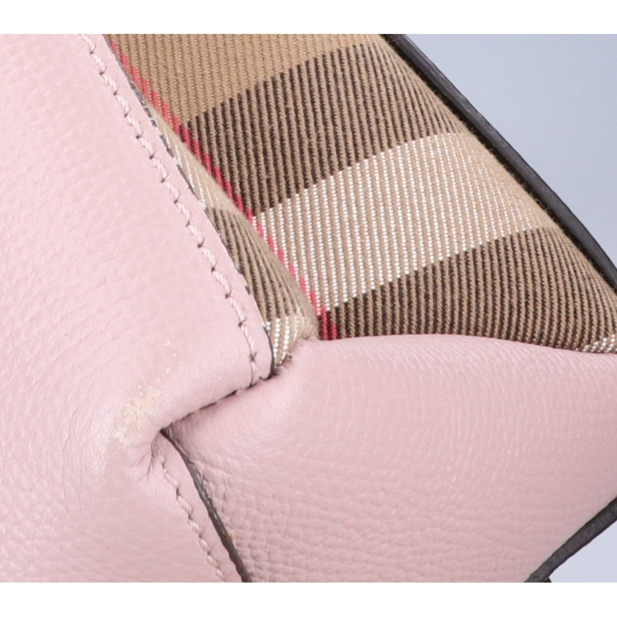 BURBERRY バーバリー 4023701 グレインカーフレザー ベビー バナー 2WAY ショルダーバッグ ハンドバッグ
