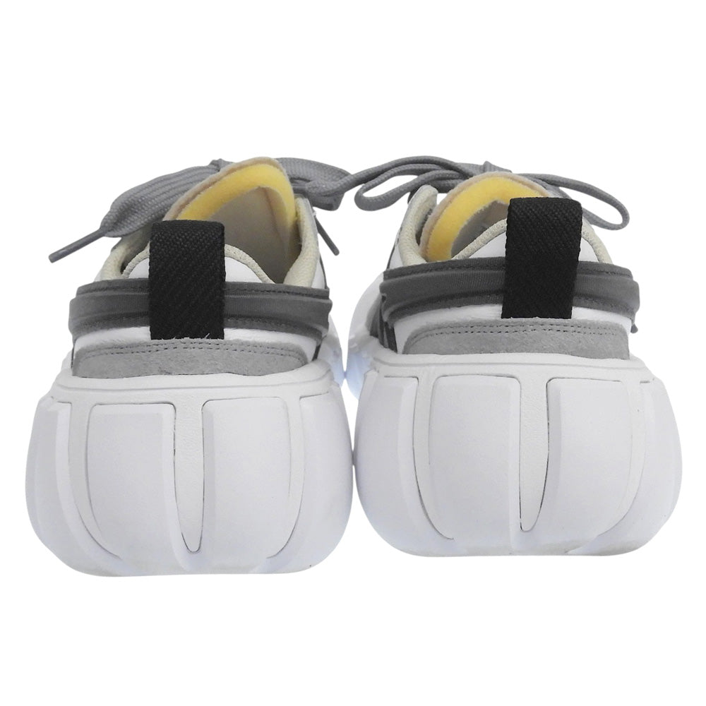 Onitsuka Taiger オニツカタイガー 美品 デンティグレ LS スニーカー シューズ レディース ホワイト×グレー 23.5cm 1183B421 シューズ