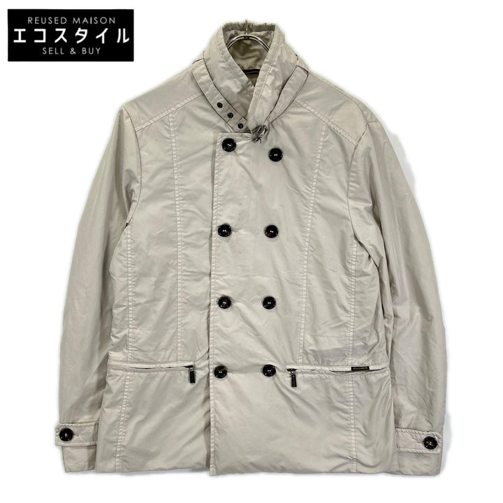 MOORER ムーレー アイボリー NABUCCO ナブッコ ナイロン 立ち襟 セミダブルジャケット ジャケット