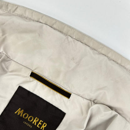 MOORER ムーレー アイボリー NABUCCO ナブッコ ナイロン 立ち襟 セミダブルジャケット ジャケット