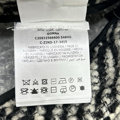 MONCLER モンクレール 17年製 ブラック×ホワイト GONNA ツイード フレアスカート スカート