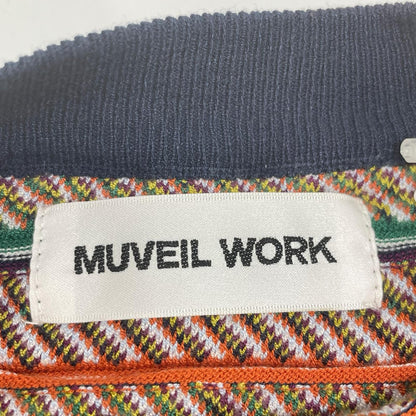 MUVEIL WORK ミュベールワーク マルチカラー チロリアン ニット スカート セットアップ スーツ セットアップ