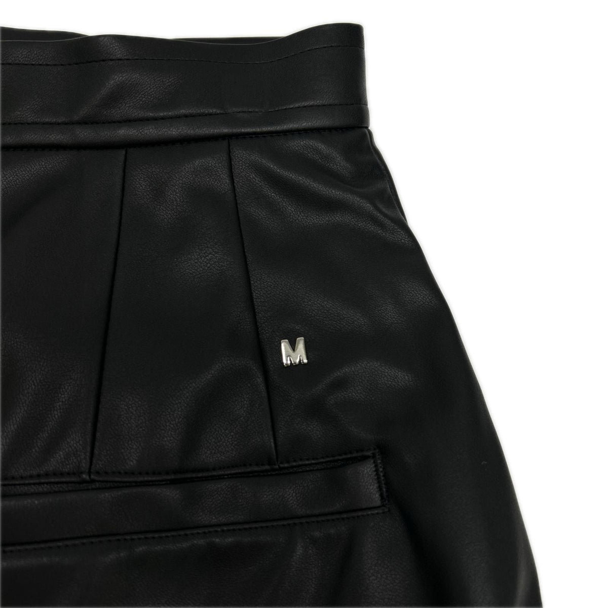 MUVEIL ミュベール MA233FS001 ブラック フェイクレザー スカート スカート