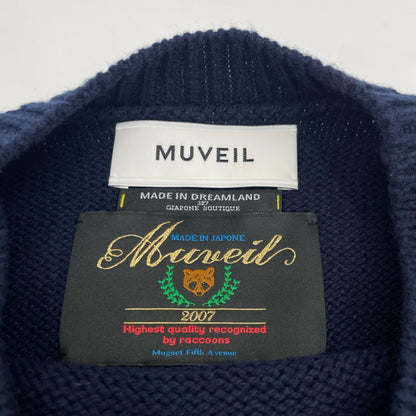 MUVEIL ミュベール MA223KSW006 ネイビー アライグマ ニット トップス