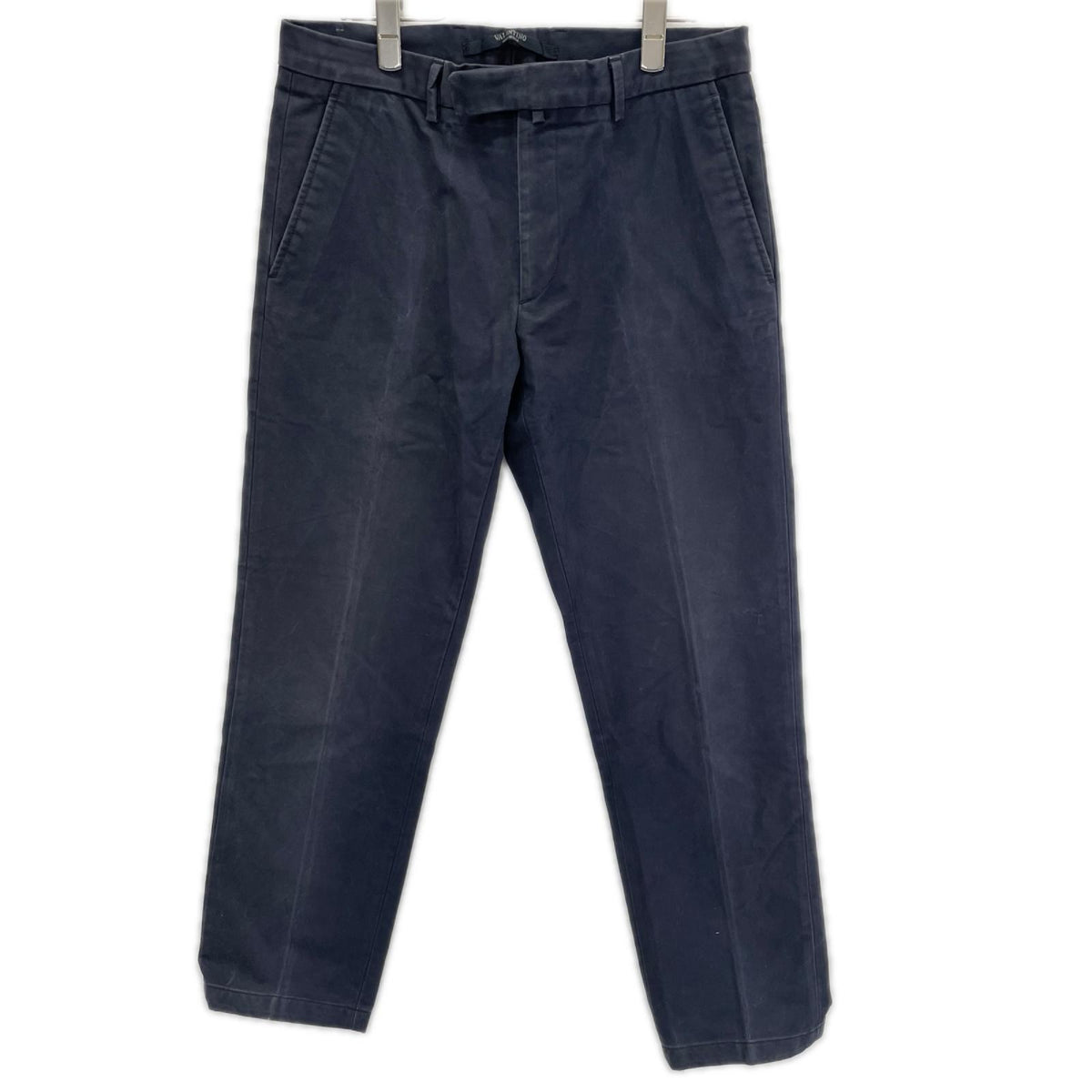 VALENTINO ヴァレンティノ JV0RCG5525T ネイビー コットン ストレートパンツ ボトムス