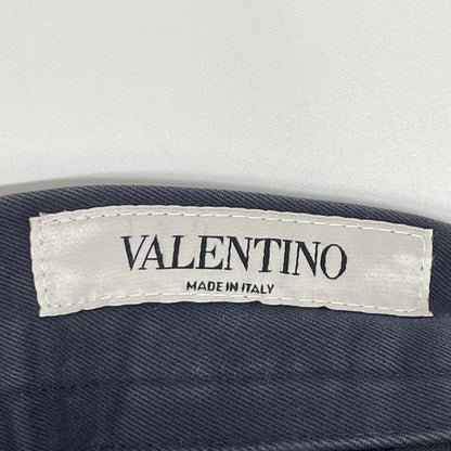 VALENTINO ヴァレンティノ JV0RCG5525T ネイビー コットン ストレートパンツ ボトムス