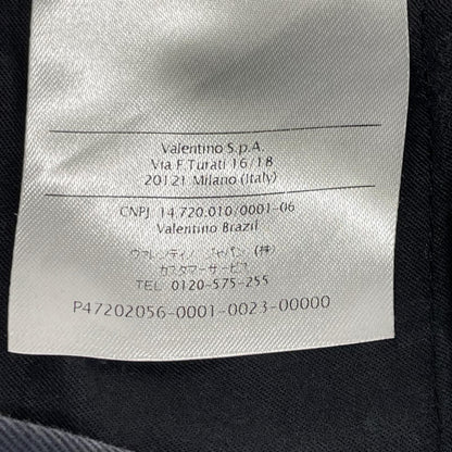 VALENTINO ヴァレンティノ JV0RCG5525T ネイビー コットン ストレートパンツ ボトムス