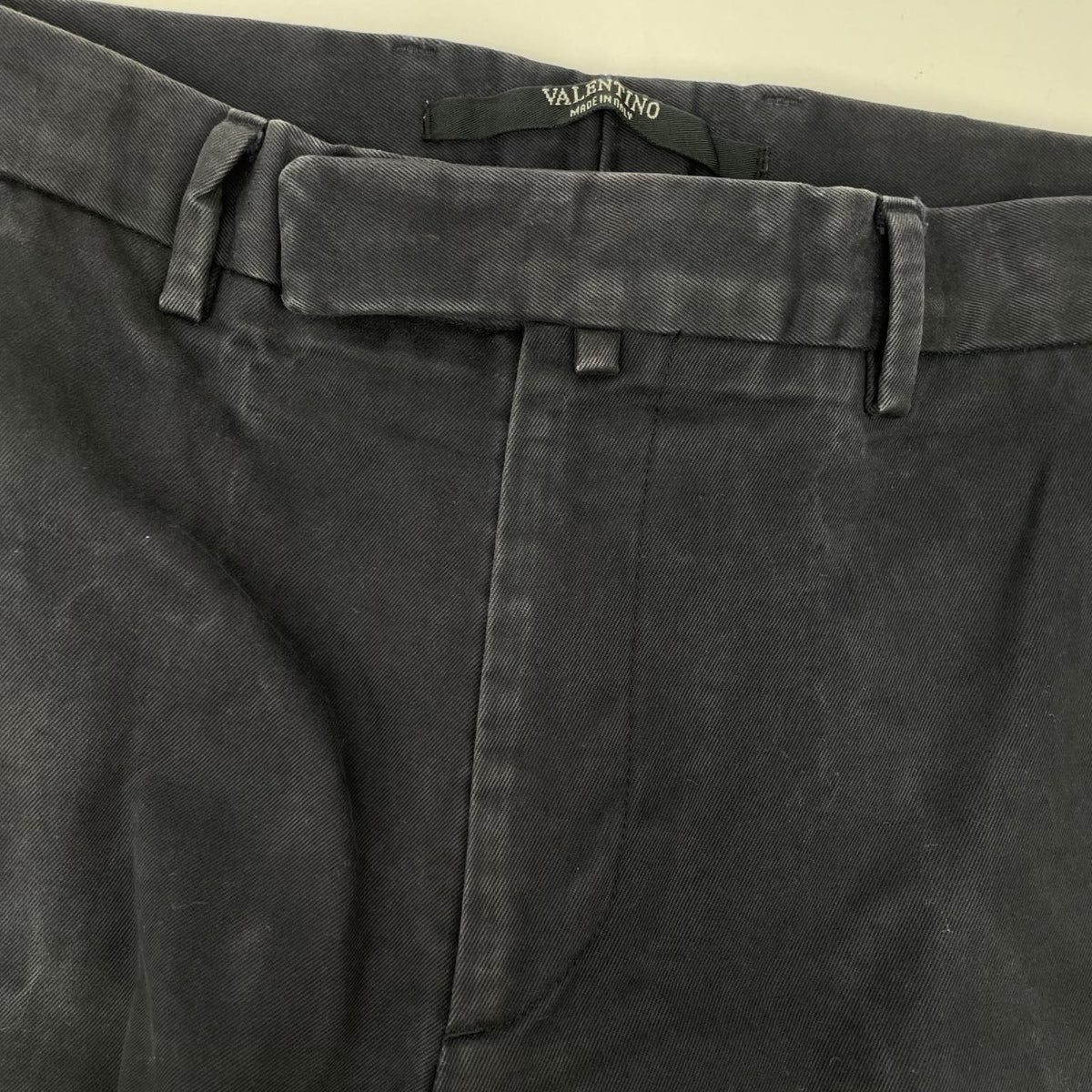 VALENTINO ヴァレンティノ JV0RCG5525T ネイビー コットン ストレートパンツ ボトムス