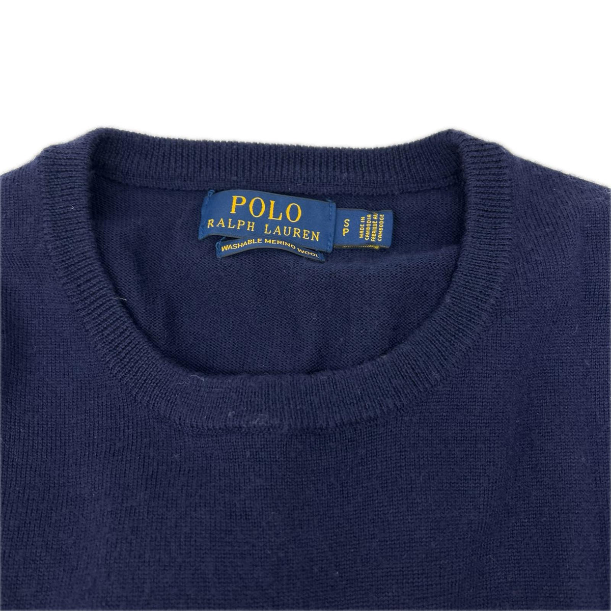 POLObyRalphLauren ポロラルフローレン ネイビー ウォッシャブルウール ポニー刺繍 ニット トップス