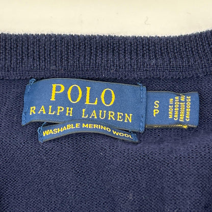 POLObyRalphLauren ポロラルフローレン ネイビー ウォッシャブルウール ポニー刺繍 ニット トップス