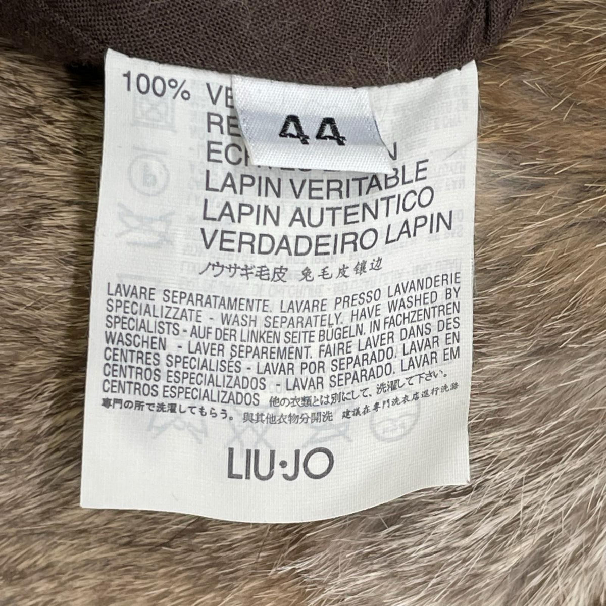 LIU・JO リュージョー インディゴ ファーライナー フーディーデニムジャケット ジャケット