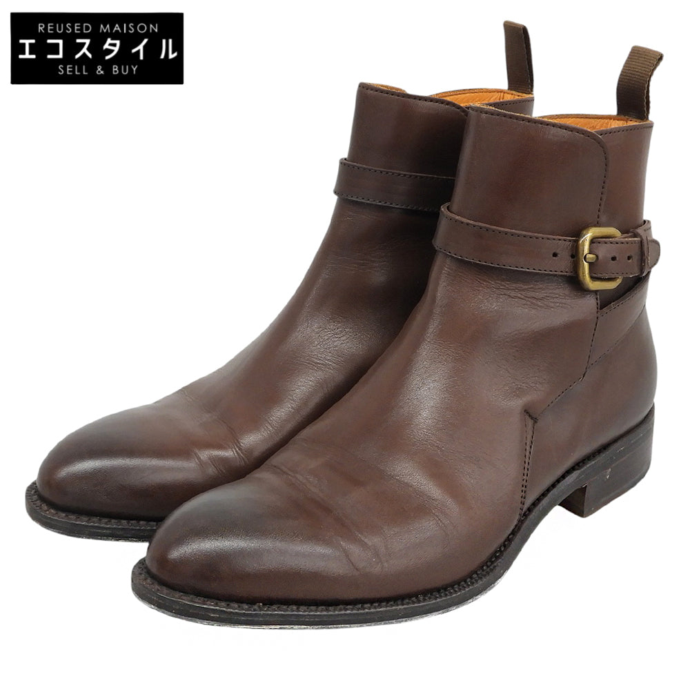 BrooksBrothers ブルックスブラザーズ 美品 レザー ジョッパーブーツ シューズ レディース ダークブラウン 6 1/2 18202 シューズ