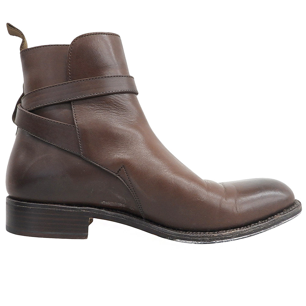 BrooksBrothers ブルックスブラザーズ 美品 レザー ジョッパーブーツ シューズ レディース ダークブラウン 6 1/2 18202 シューズ