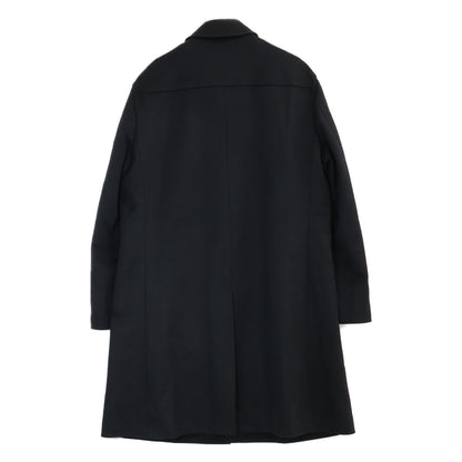 Burberry Black Label バーバリーブラックレーベル ブラック 羊毛×アンゴラ ステンカラーコート コート