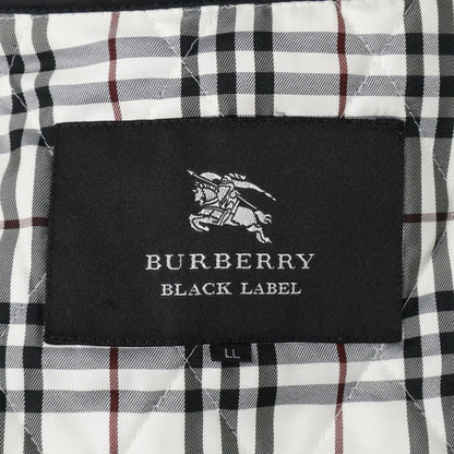 Burberry Black Label バーバリーブラックレーベル ブラック 羊毛×アンゴラ ステンカラーコート コート