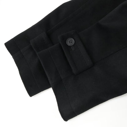 Burberry Black Label バーバリーブラックレーベル ブラック 羊毛×アンゴラ ステンカラーコート コート
