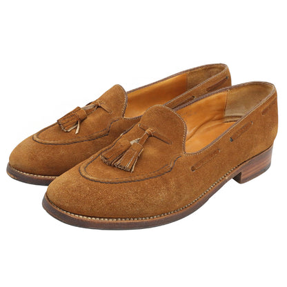 J.M. WESTON ジェイエムウエストン 173 スウェード タッセルローファー シューズ メンズ ブラウン 7D シューズ